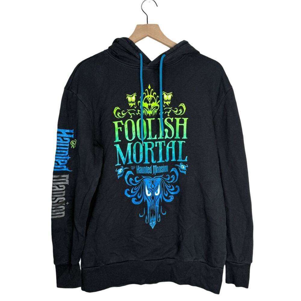Disney Parks Haunted Mansion Foolish Mortal Hoodie Medium